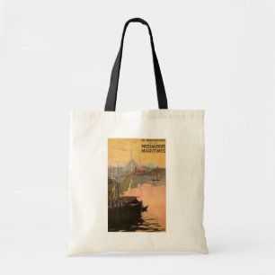 Vintage Constantinople Travel Advertisement Tote Bag