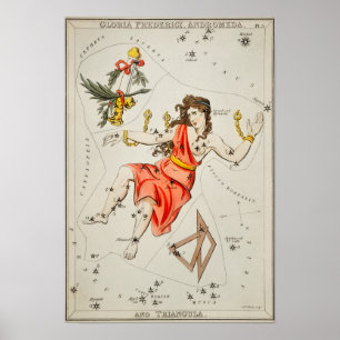 Vintage Constellation Illustration Poster