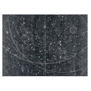 Vintage Constellation Map Cutting Board by ThinxShop at Zazzle