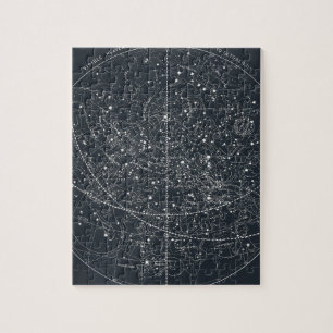 Vintage Constellation Map Jigsaw Puzzle