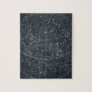 Vintage Constellation Map Jigsaw Puzzle by ThinxShop at Zazzle