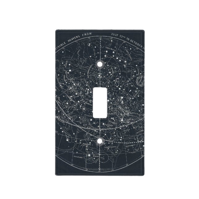 Vintage Constellation Map Light Switch Cover (Front)