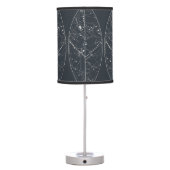 Vintage Constellation Map Table Lamp (Back)