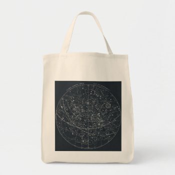 Vintage Constellation Map Tote Bag by ThinxShop at Zazzle