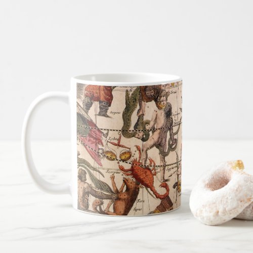 Vintage Constellation Star Map by Backer and Broen Coffee Mug