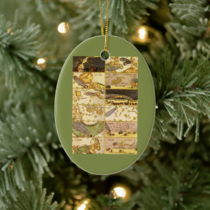 Vintage Constellations, Antique Astronomy & Stars Ceramic Ornament