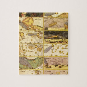 Vintage Constellations, Antique Astronomy & Stars Jigsaw Puzzle