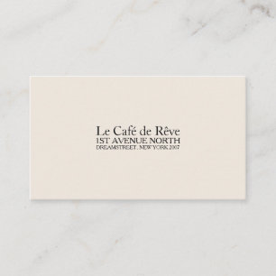 Vintage Contemporary Type Business Card