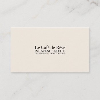 Vintage Contemporary Type Business Card by TwoTravelledTeens at Zazzle