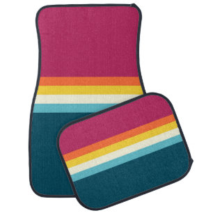 Vintage Contrast Car Floor Mat