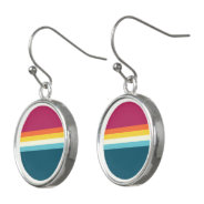Vintage Contrast Earrings at Zazzle