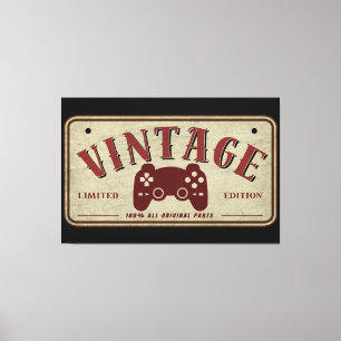 Vintage Controller Limited Edition Original Parts Canvas Print