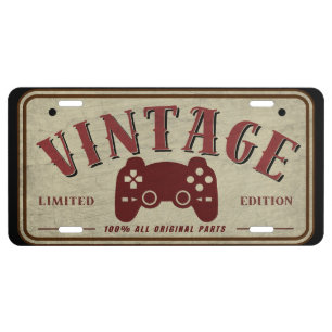 Vintage Controller Limited Edition Original Parts License Plate
