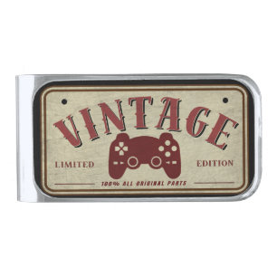 Vintage Controller Limited Edition Original Parts Silver Finish Money Clip