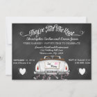 Vintage Convertible Chalkboard Post Wedding Invite