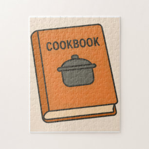 Vintage Cookbook Cozy Kitchen Jigsaw Puzzle