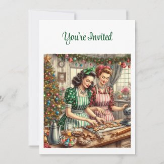 Vintage Cookie Exchange Christmas 