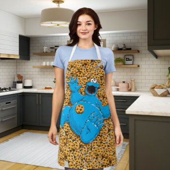 Vintage Cookie Monster And Cookies Apron by SesameStreet at Zazzle