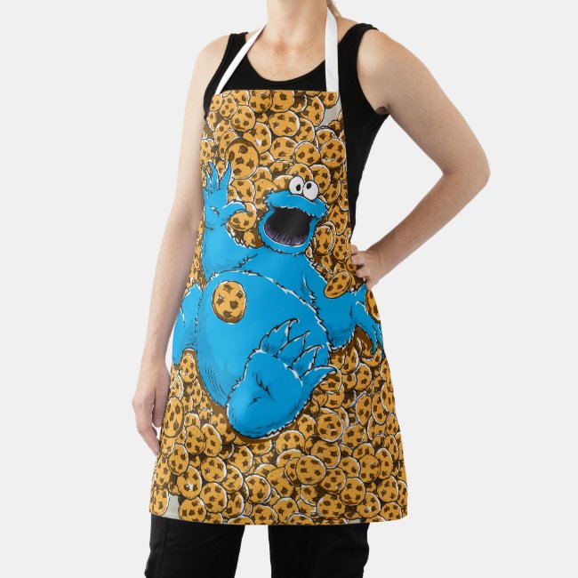 Vintage Cookie Monster and Cookies Apron