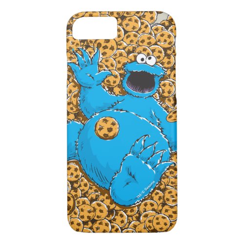 Vintage Cookie Monster and Cookies iPhone 87 Case