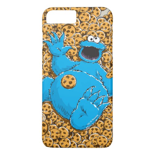 Vintage Cookie Monster and Cookies iPhone 8 Plus7 Plus Case