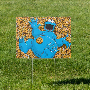 Vintage Cookie Monster and Cookies Sign