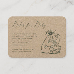Vintage Cookie Monster Baby Book Request Insert