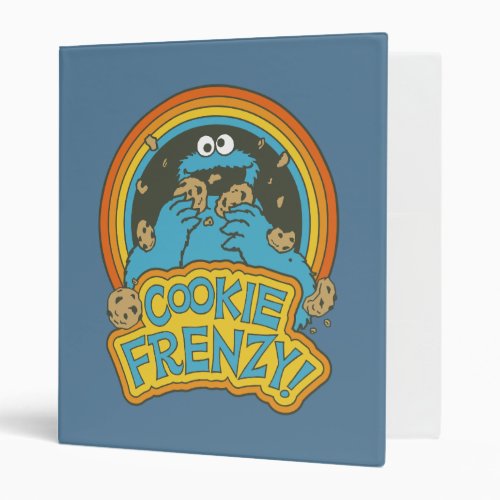 Vintage Cookie Monster  Cookie Frenzy 3 Ring Binder