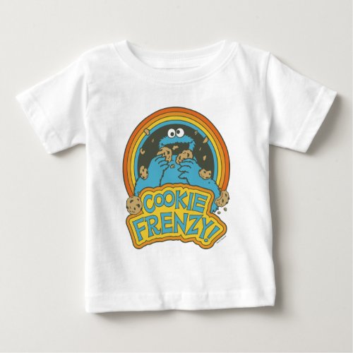 Vintage Cookie Monster  Cookie Frenzy Baby T_Shirt