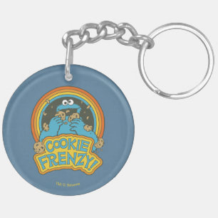 Vintage Cookie Monster   Cookie Frenzy Keychain
