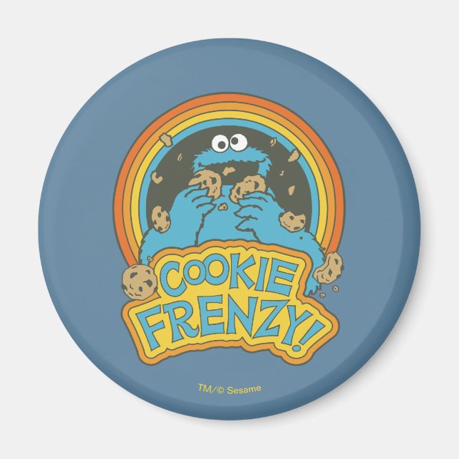 Vintage Cookie Monster | Cookie Frenzy Magnet (Front)