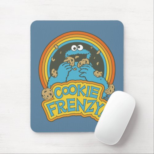 Vintage Cookie Monster  Cookie Frenzy Mouse Pad