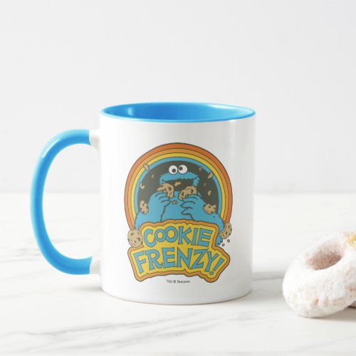 Vintage Cookie Monster  Cookie Frenzy Mug