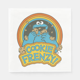Vintage Cookie Monster Cookie Frenzy Napkins