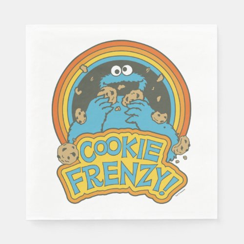 Vintage Cookie Monster  Cookie Frenzy Napkins