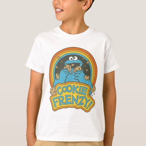 Vintage Cookie Monster  Cookie Frenzy T_Shirt