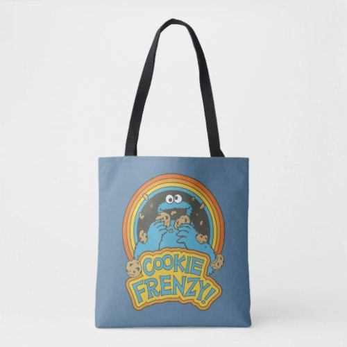 Vintage Cookie Monster  Cookie Frenzy Tote Bag