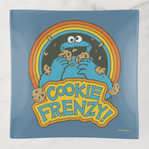 Vintage Cookie Monster  Cookie Frenzy Trinket Tray