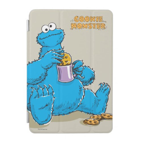 Vintage Cookie Monster Eating Cookies iPad Mini Cover