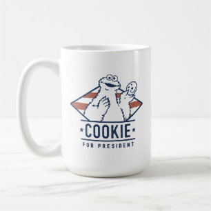 Vintage Cookie Monster for President Coffee Mug