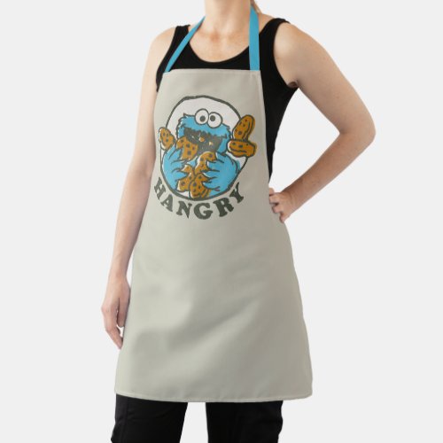 Vintage Cookie Monster  Hangry Apron