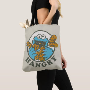 Vintage Cookie Monster Hangry Tote Bag