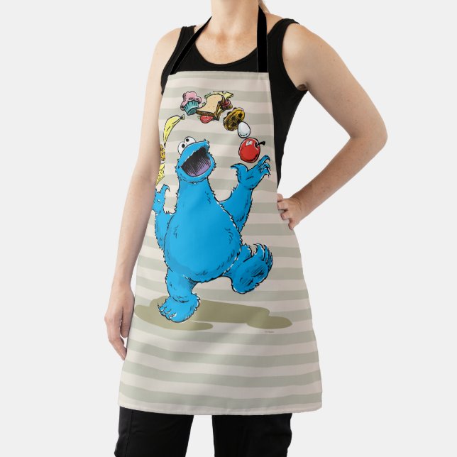 Vintage Cookie Monster Juggling Apron (Insitu)