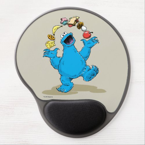 Vintage Cookie Monster Juggling Gel Mouse Pad