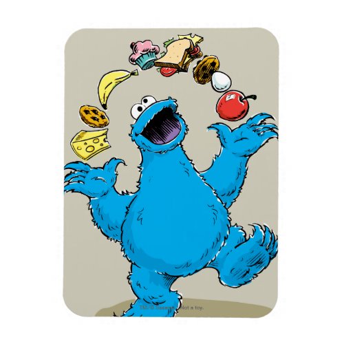 Vintage Cookie Monster Juggling Magnet