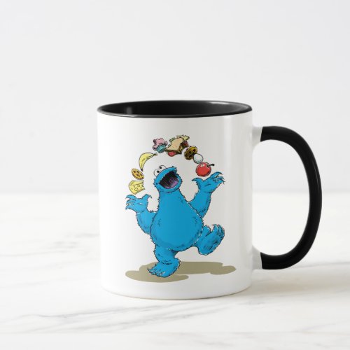 Vintage Cookie Monster Juggling Mug