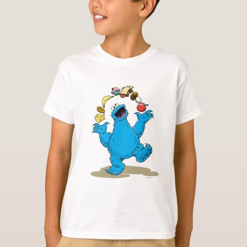 Vintage Cookie Monster Juggling T_Shirt