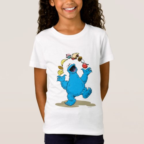 Vintage Cookie Monster Juggling T_Shirt