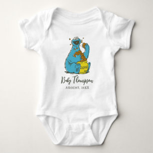 Vintage Cookie Monster   New Baby Bodysuit