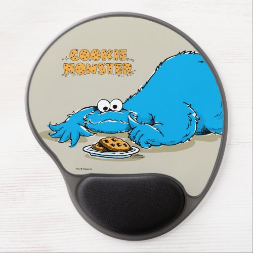 Vintage Cookie Monster Plate of Cookies Gel Mouse Pad